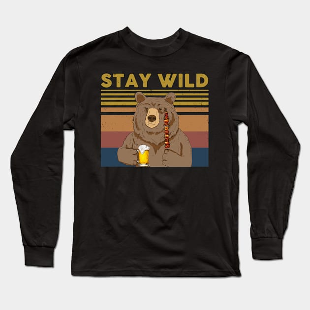 Stay Wild Long Sleeve T-Shirt by Vaolodople